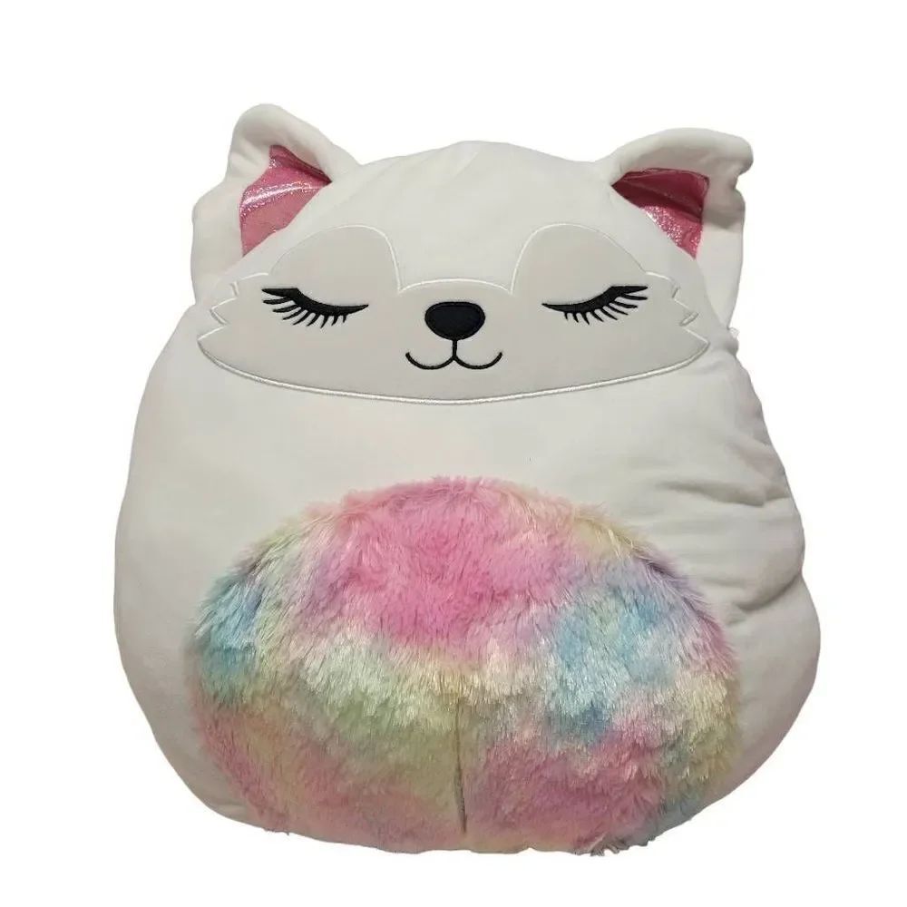 NWT Squishmallows 16" GRACELYNN Soft Plush White Fox
